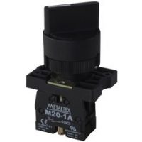 Ela Eletro Araguari BOTAO COMUT.22MM 2POS.C/RETEN.90GR 1NA PT C. >1F BOTAO METALTEX