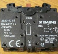 Ela Eletro Araguari ELEMEN.CONTATO 3SB3400-0E 2NF >7K ELEMENTO SIEMENS