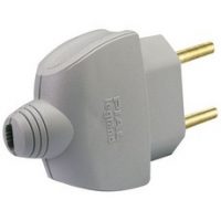 Ela Eletro Araguari PLUG MACHO 615820 RESID/CHATO CZ 2P 10A >1A PLUG PIAL
