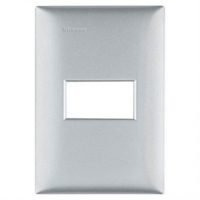 Ela Eletro Araguari PLACA THESI 2X4 M5P1PT 1MD PRATA TH>1M PLACA PIAL BTICINO