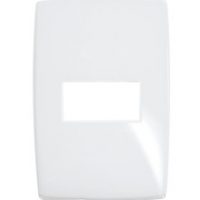 Ela Eletro Araguari PLACA PIALPLUS GLOSS 618525 1MOD.HORIZ>1A PLACA PIAL