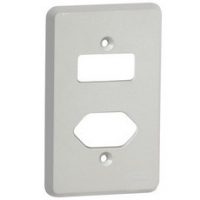 Ela Eletro Araguari PLACA SILENTOQUE 054398 2X4 P/1INT.+1TOM.PB>1A PLACA PIAL