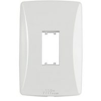 Ela Eletro Araguari PLACA MEC TRONIC 1 MOD 2X4 BR VERT 82001V-1C PLACA MEC-TRONIC