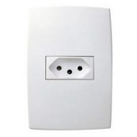 Ela Eletro Araguari TOM.PIALPLUS 615080 PB 10A 2P+T 4X2>1C TOMADA PIAL