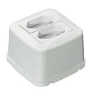 Ela Eletro Araguari CAIXA SIST X C/1TOMADA DUPLA 10AMP 39146 - 1C ALCA MEC-TRONIC