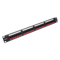 Patch Panel Gigalan CAT-6 T568A-B 24P 8F